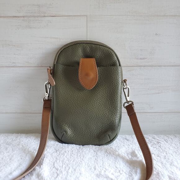 Divina Firenze Leather Crossbody Bag - Picture 1 of 5